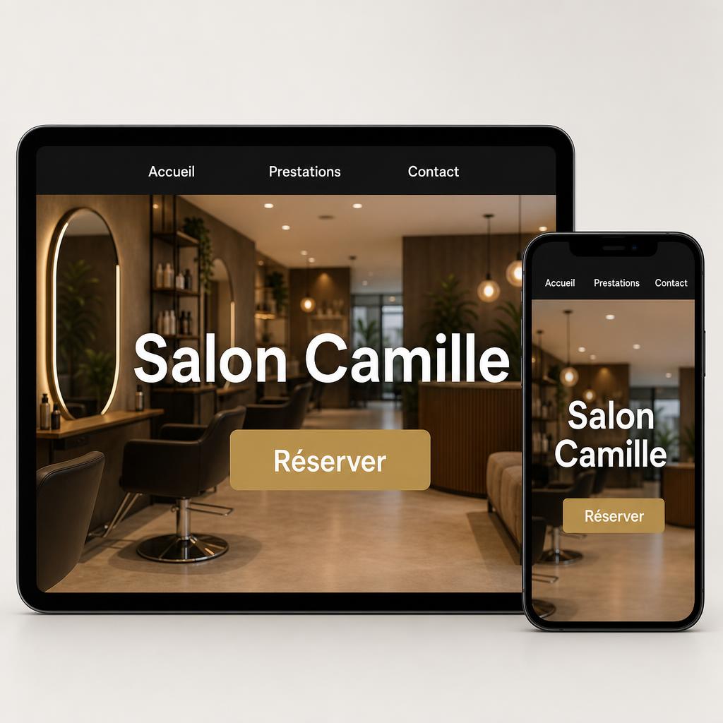 Site internet — Salon Camille